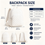 Schnauzer Patchwork Quilted Backpack