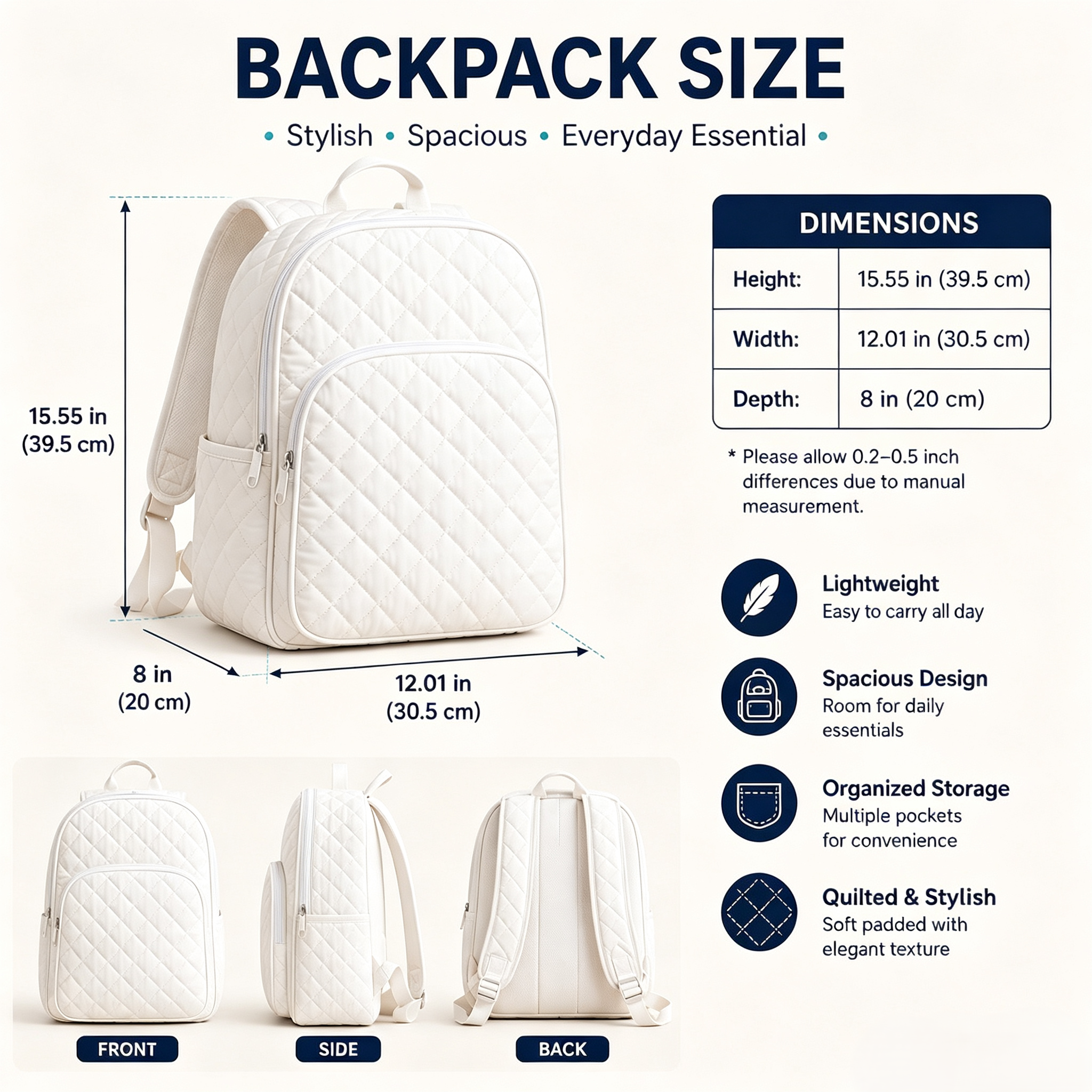 Schnauzer Patchwork Quilted Backpack