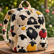 Farm Sheep Patchwork Quilted Backpack
